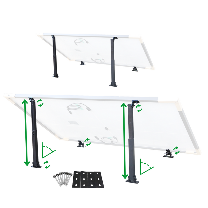 FLEXO elevation for two solar modules
